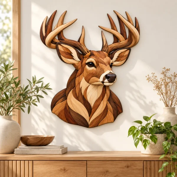 Whitetail Buck Intarsia Pattern