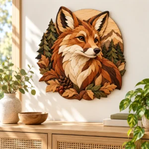 Woodland Fox Intarsia Pattern